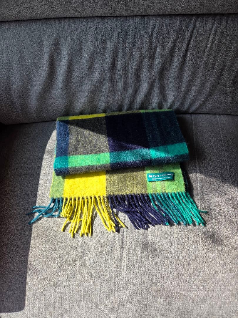 【今季2025秋冬】23区 カシミアチェック柄マフラー