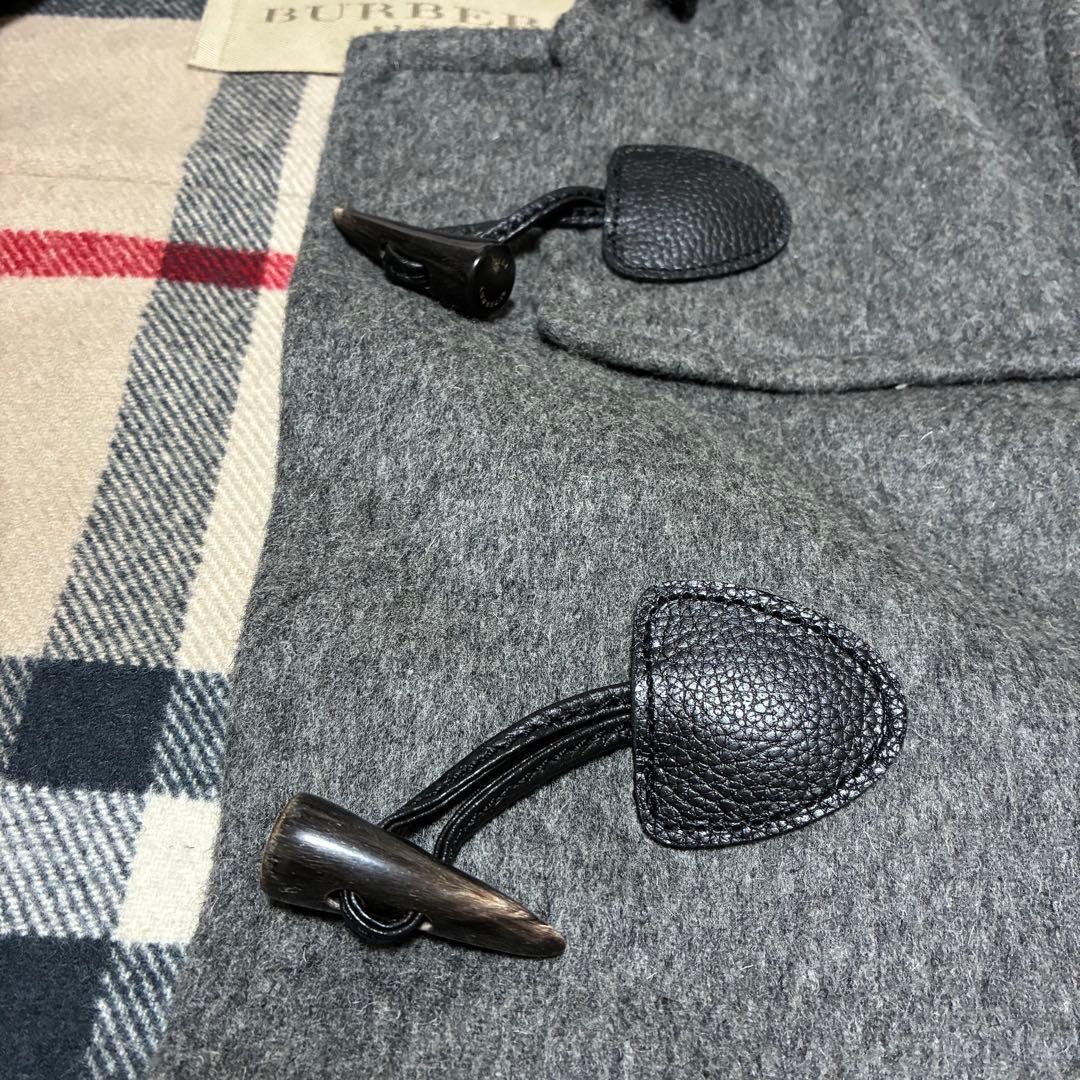 BURBERRY BRID ダッフルコート　裏地ノバチェック　ウール　牛革