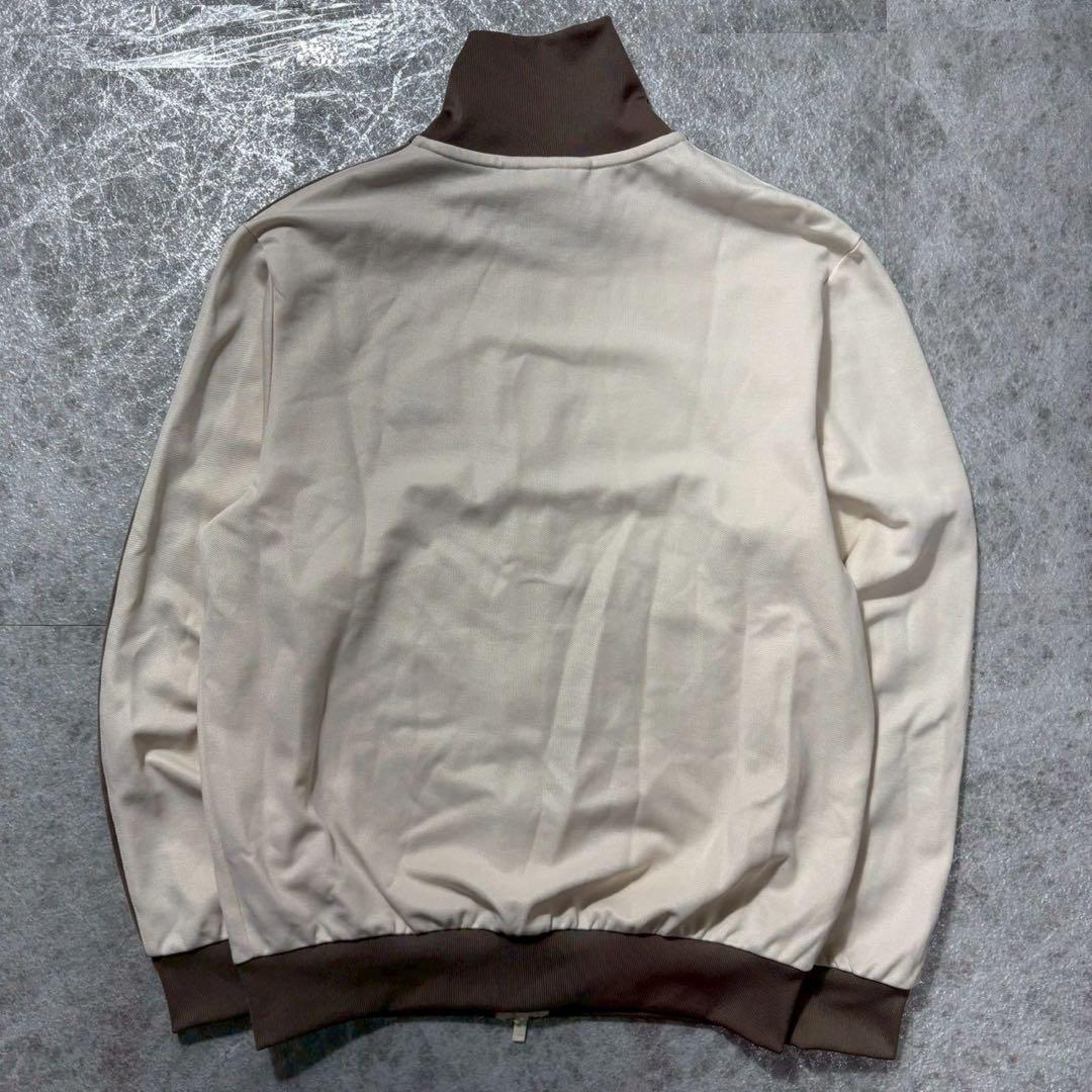 好配色 アディダス アディカラー トラックジャケット ベージュ ブラウン L