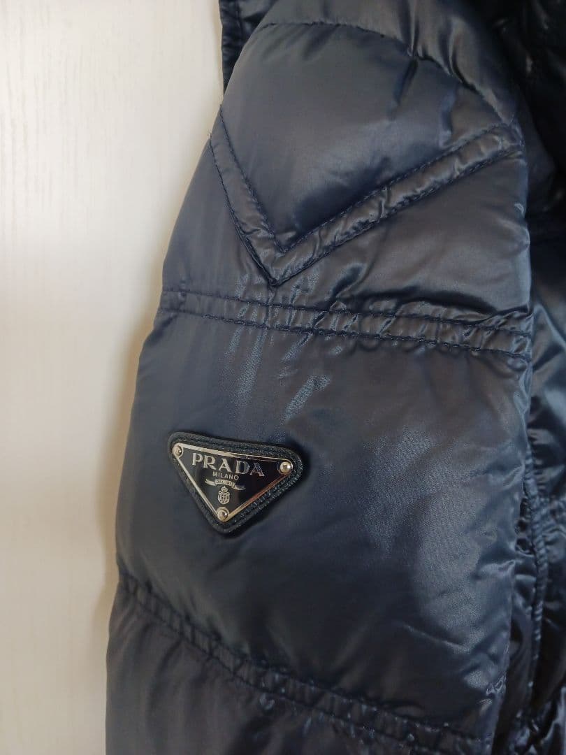 Janie　 PRADAネイビー ダウンジャケット08サイズ