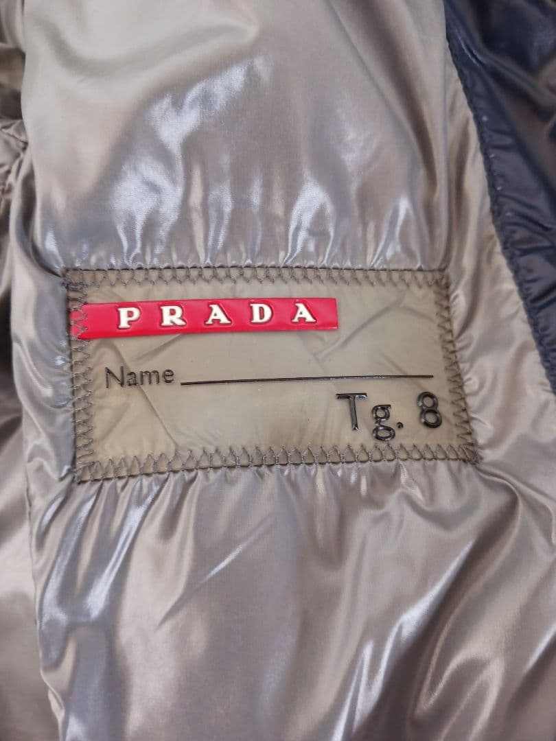 Janie　 PRADAネイビー ダウンジャケット08サイズ