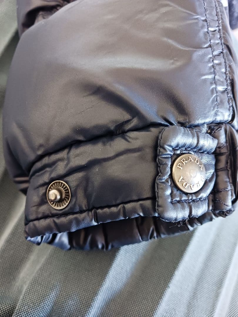 Janie　 PRADAネイビー ダウンジャケット08サイズ