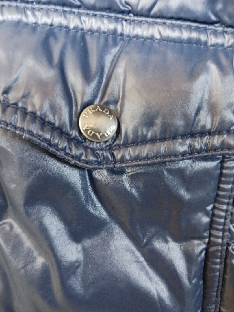 Janie　 PRADAネイビー ダウンジャケット08サイズ