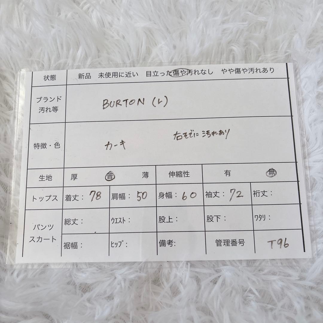 バートン　スノーボードウェア　メンズ　ウィンタースポーツ　防寒　ビッグシルエット