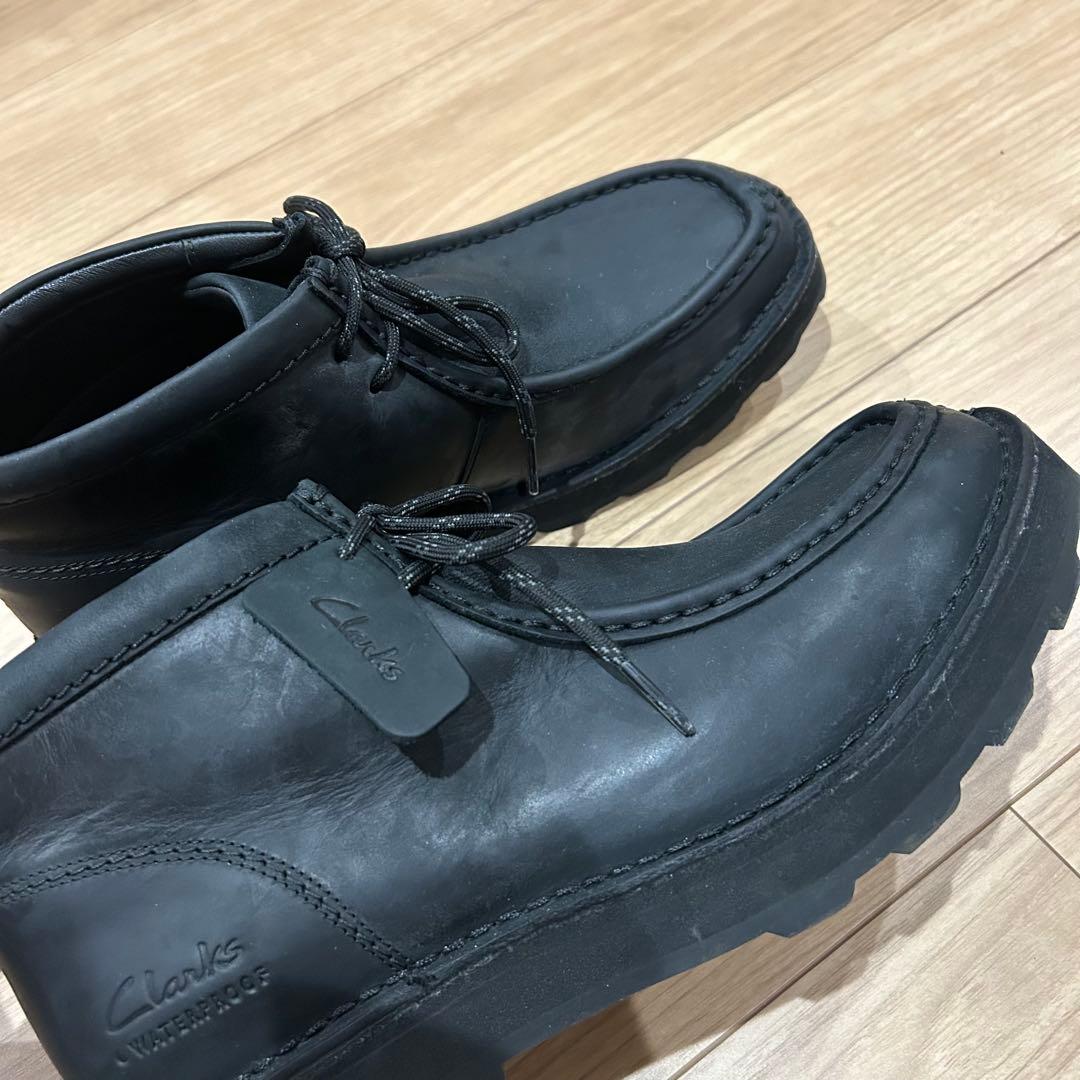クラークス　15522 ワラビー　ウォータープルーフ　ブラック