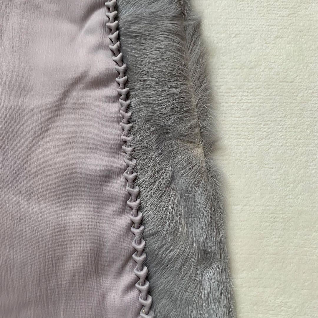 TOGU TOHO MINK ミンク　ロング　コート　ファー　フード　グレー