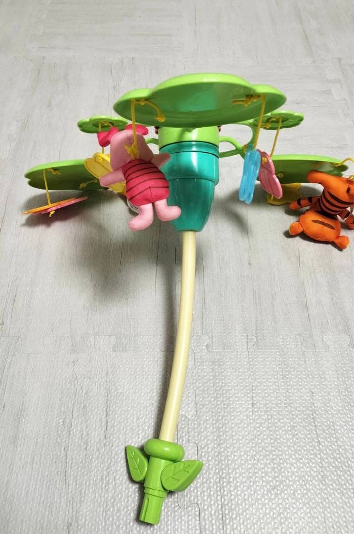 【美品/完品】くまのプーさんえらべる回転6WAYジムにへんしんメリー プーメリー