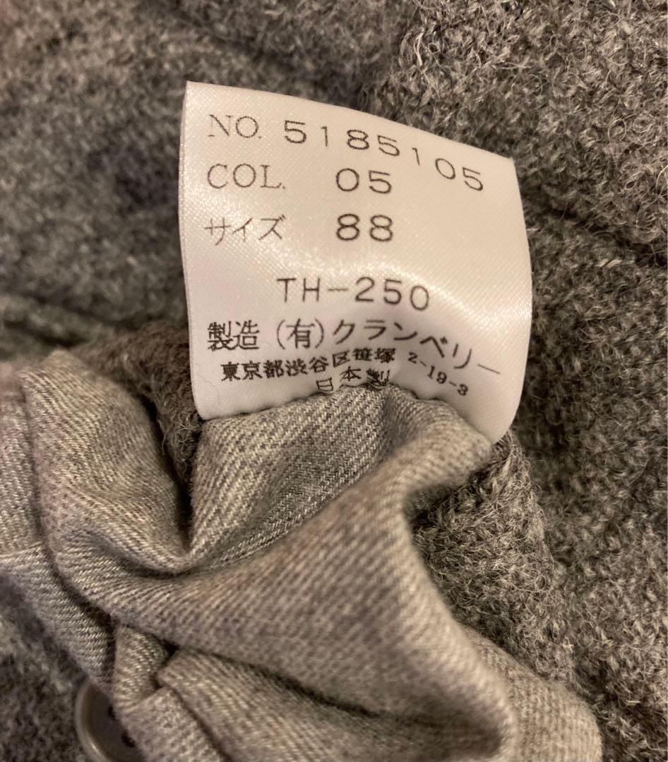 Harris Tweed 100%ウール スラックス グレー