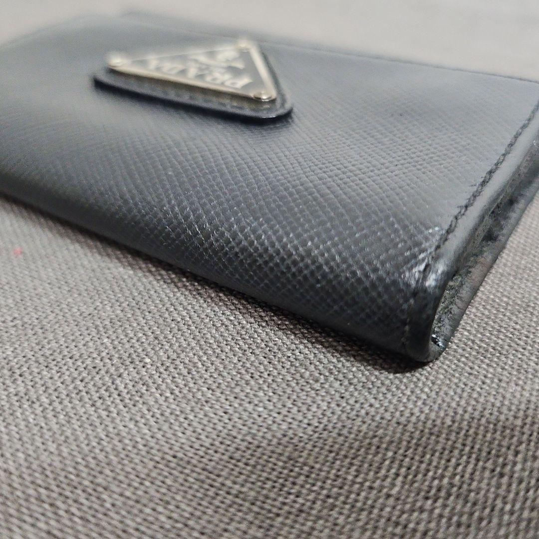 PRADA プラダ サフィアーノレザー 6連キーケース BLACK