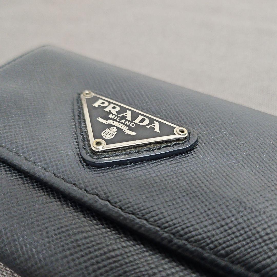 PRADA プラダ サフィアーノレザー 6連キーケース BLACK