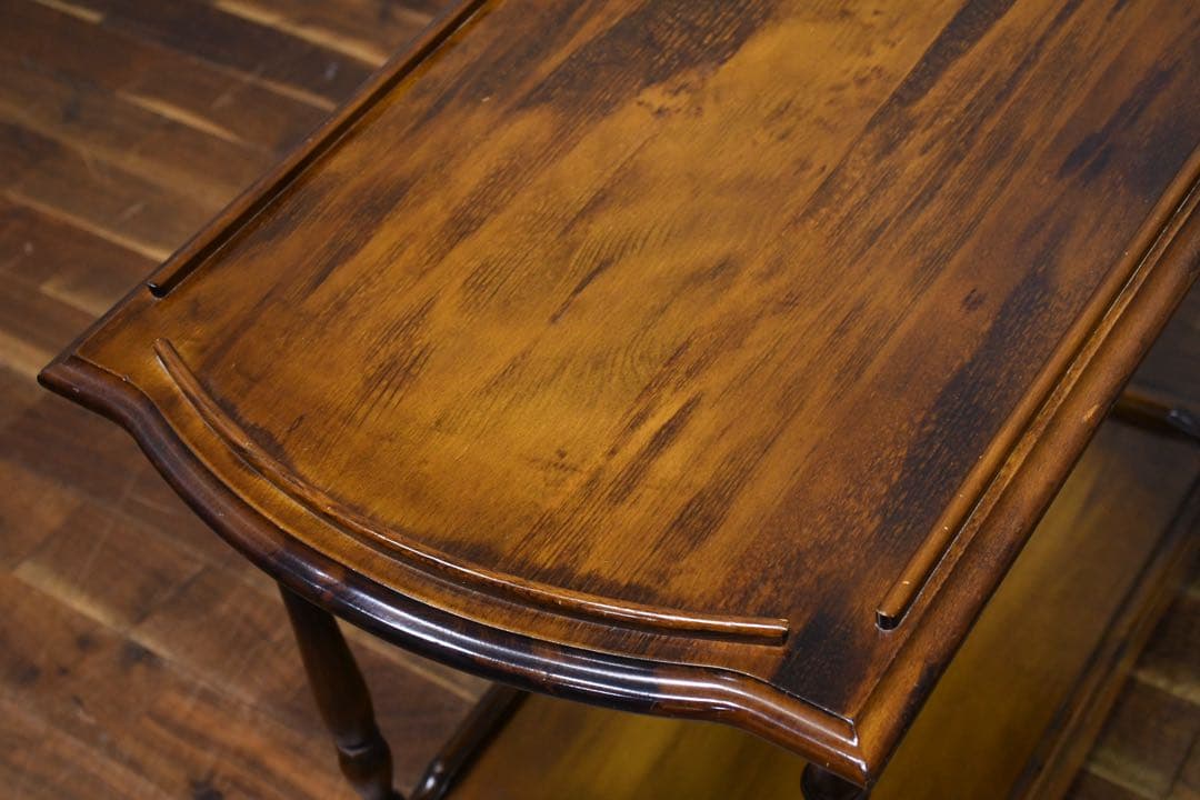 EGK56 オールドカリモク コロニアル キッチンワゴン サービスワゴン