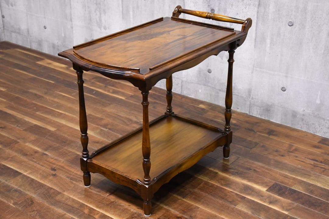 EGK56 オールドカリモク コロニアル キッチンワゴン サービスワゴン