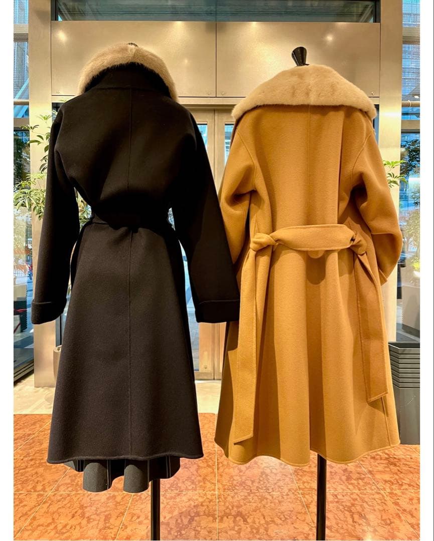 ストラスブルゴ ミンクファー付コート