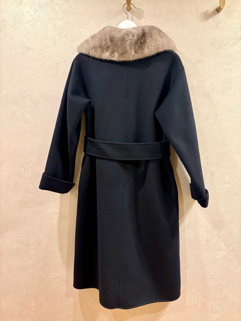 ストラスブルゴ ミンクファー付コート