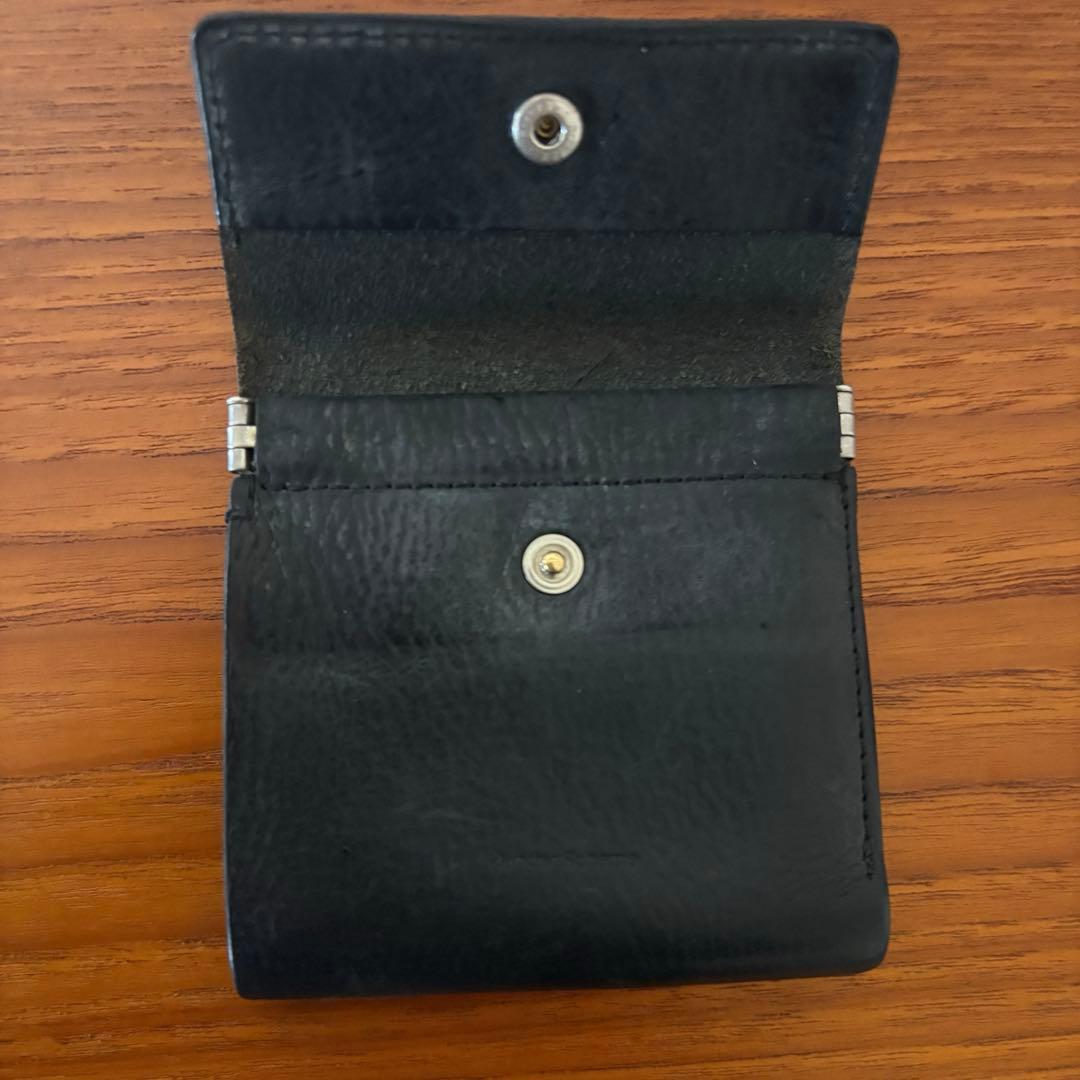 Hender Scheme clasp wallet　 黒　三つ折り　財布