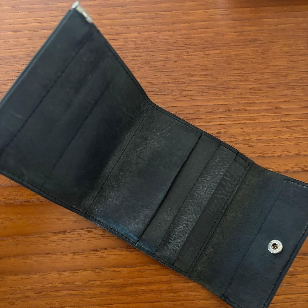 Hender Scheme clasp wallet　 黒　三つ折り　財布