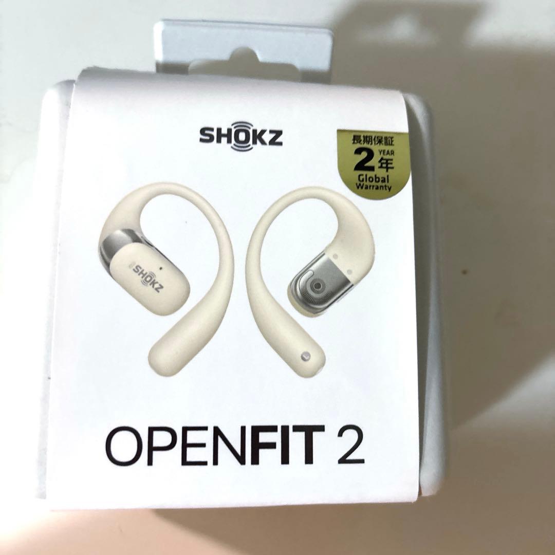 Shokz OpenFit 2 オープンイヤーヘッドホン ベージュ