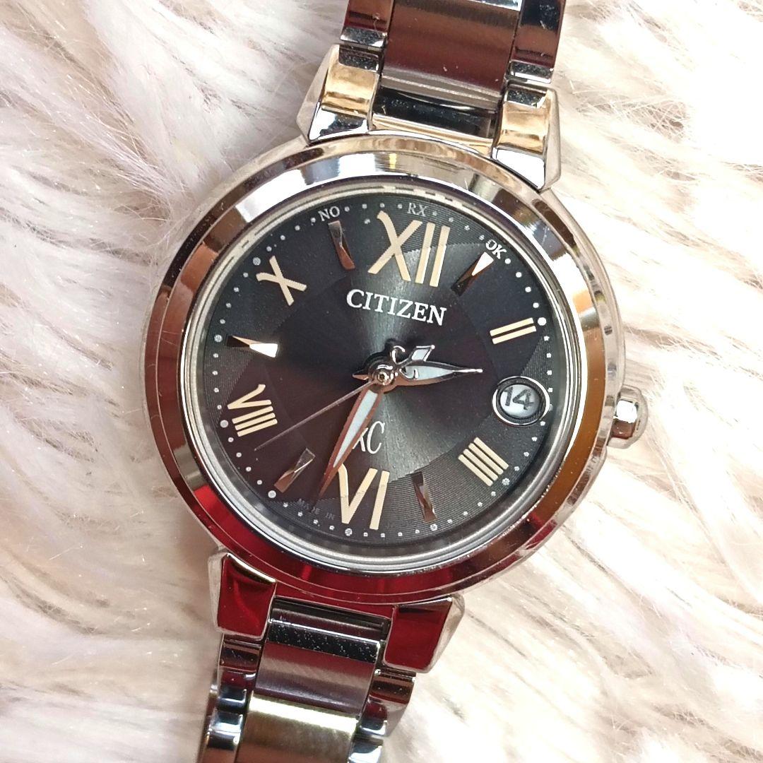 ★稼働品★ CITIZEN シチズン xC クロスシー 電波ソーラー デイト