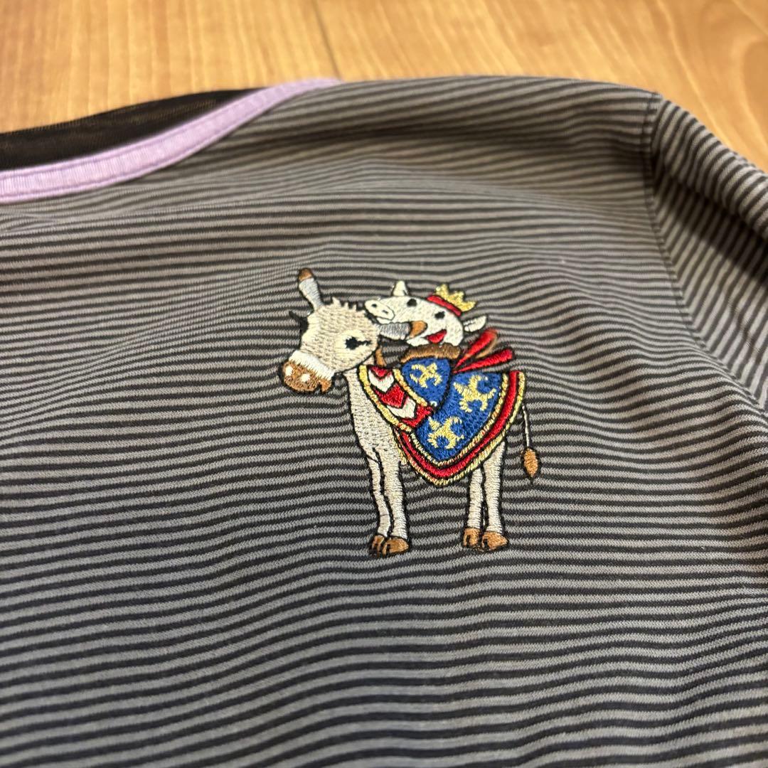 OLLEBOREBLA アルベロベロ　チュニック　再織り風柄プリント　ぶたさん