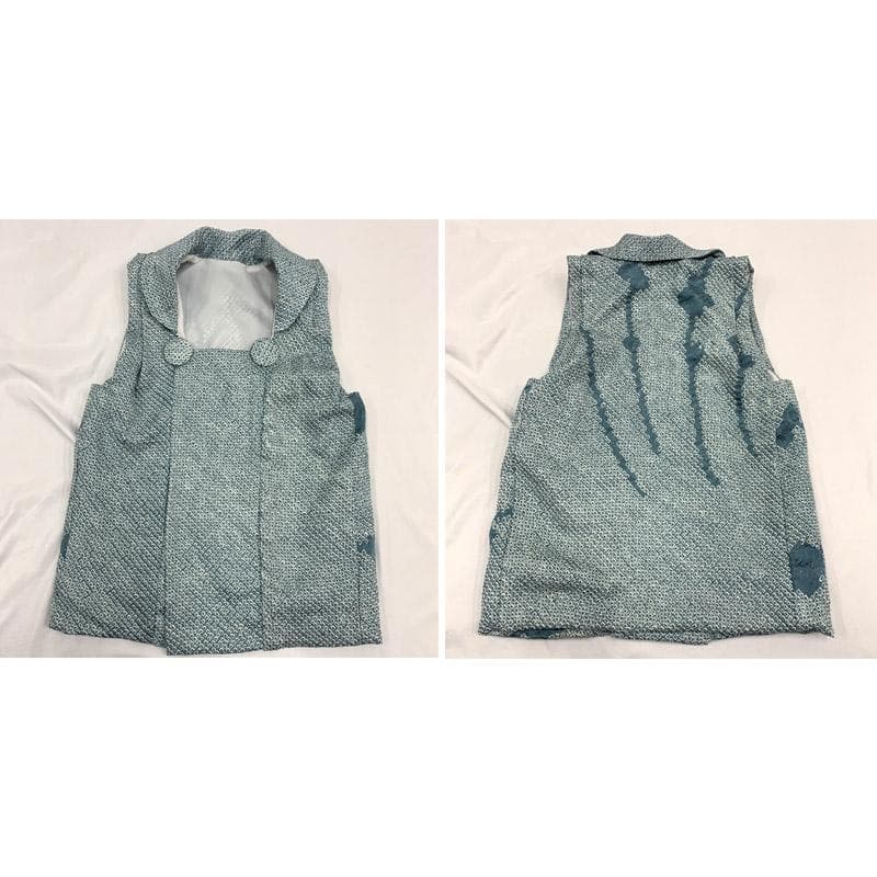 505ab56■七五三 三歳 男児 アンティーク着物&総絞り被布■状態良好