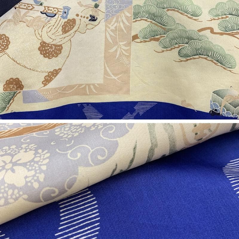 505ab56■七五三 三歳 男児 アンティーク着物&総絞り被布■状態良好