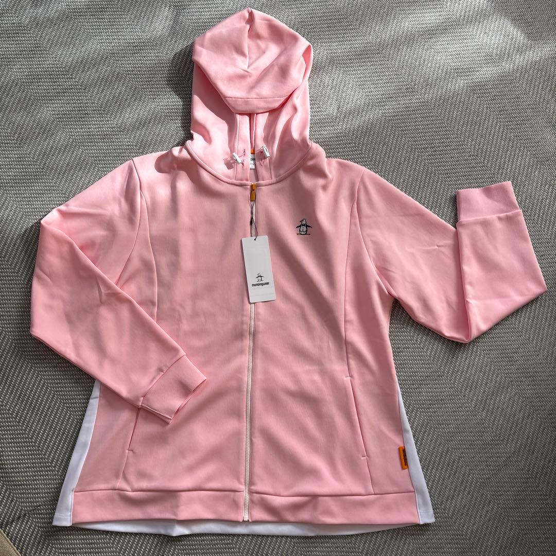 新品 munsingwear 吸汗ストレッチフルジップフレアパーカー