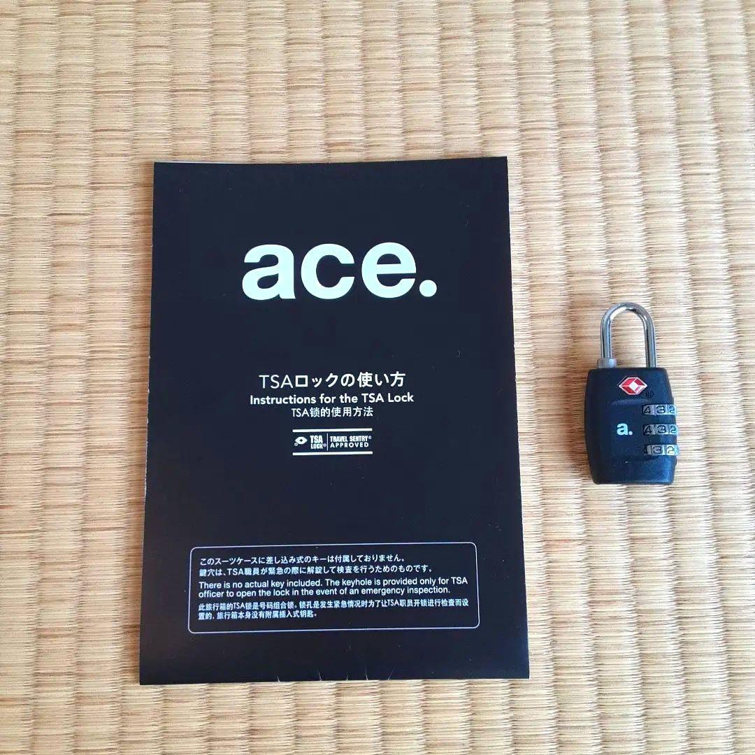 ACE.ネイビー 大型キャリーケース 4輪