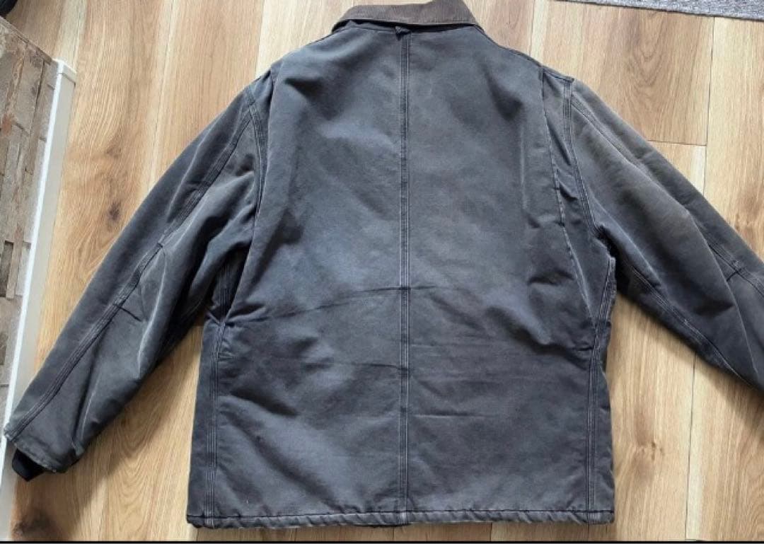 星タグ〜90's初期　USA製　Carharttトラディショナルコート　ブラック