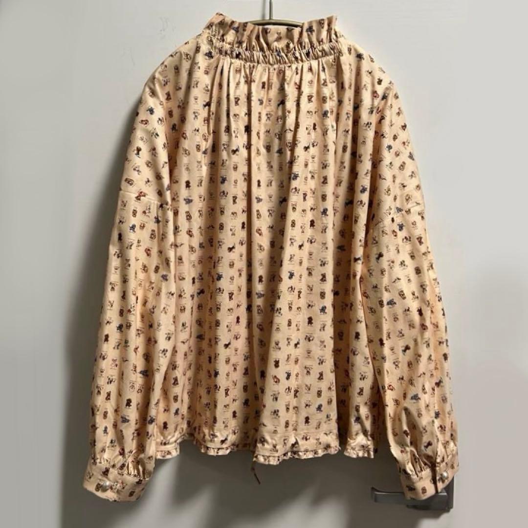 新品未使用　yukiemon しゃかしゃかブルゾン　子犬図鑑　3Lサイズ