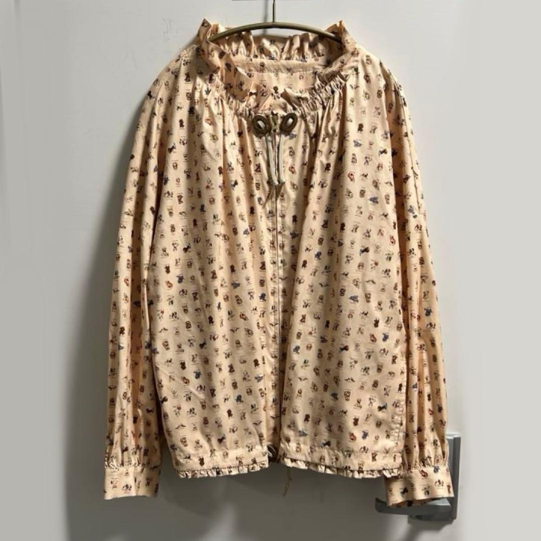 新品未使用　yukiemon しゃかしゃかブルゾン　子犬図鑑　3Lサイズ