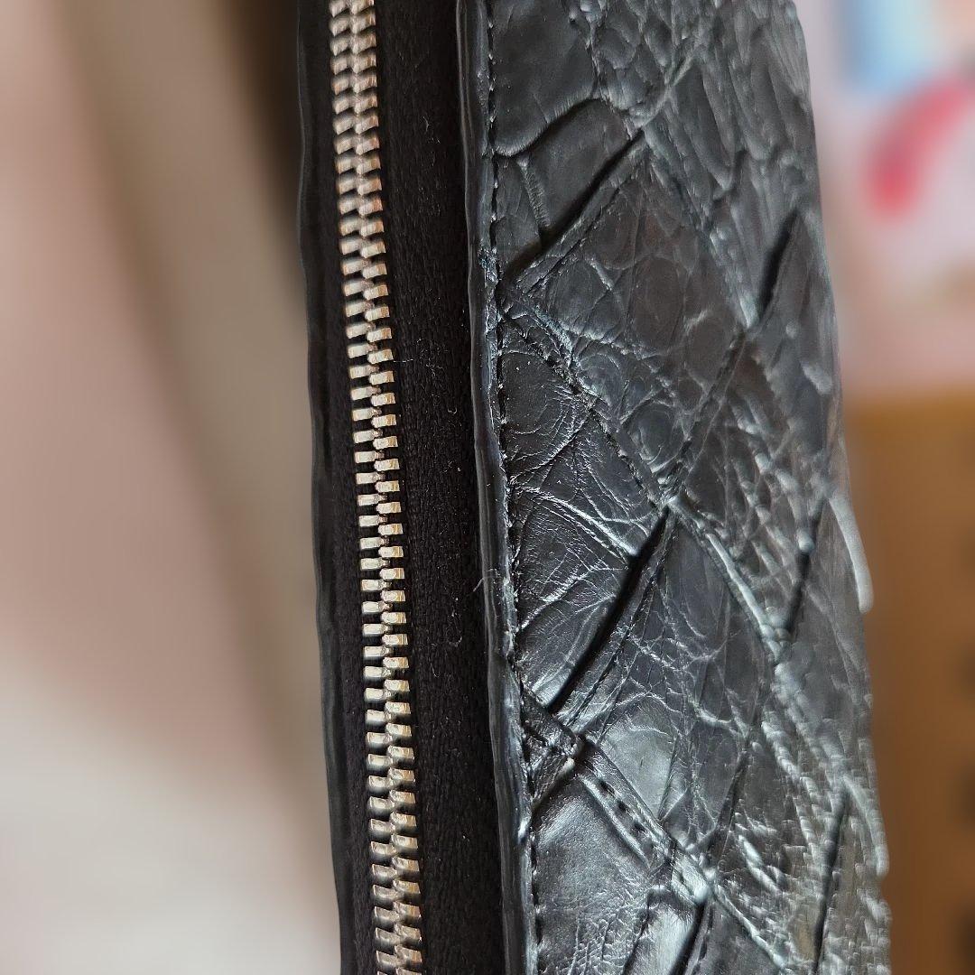 お宝ポーチ長野いづみ　クロコ長財布開運引き寄せ