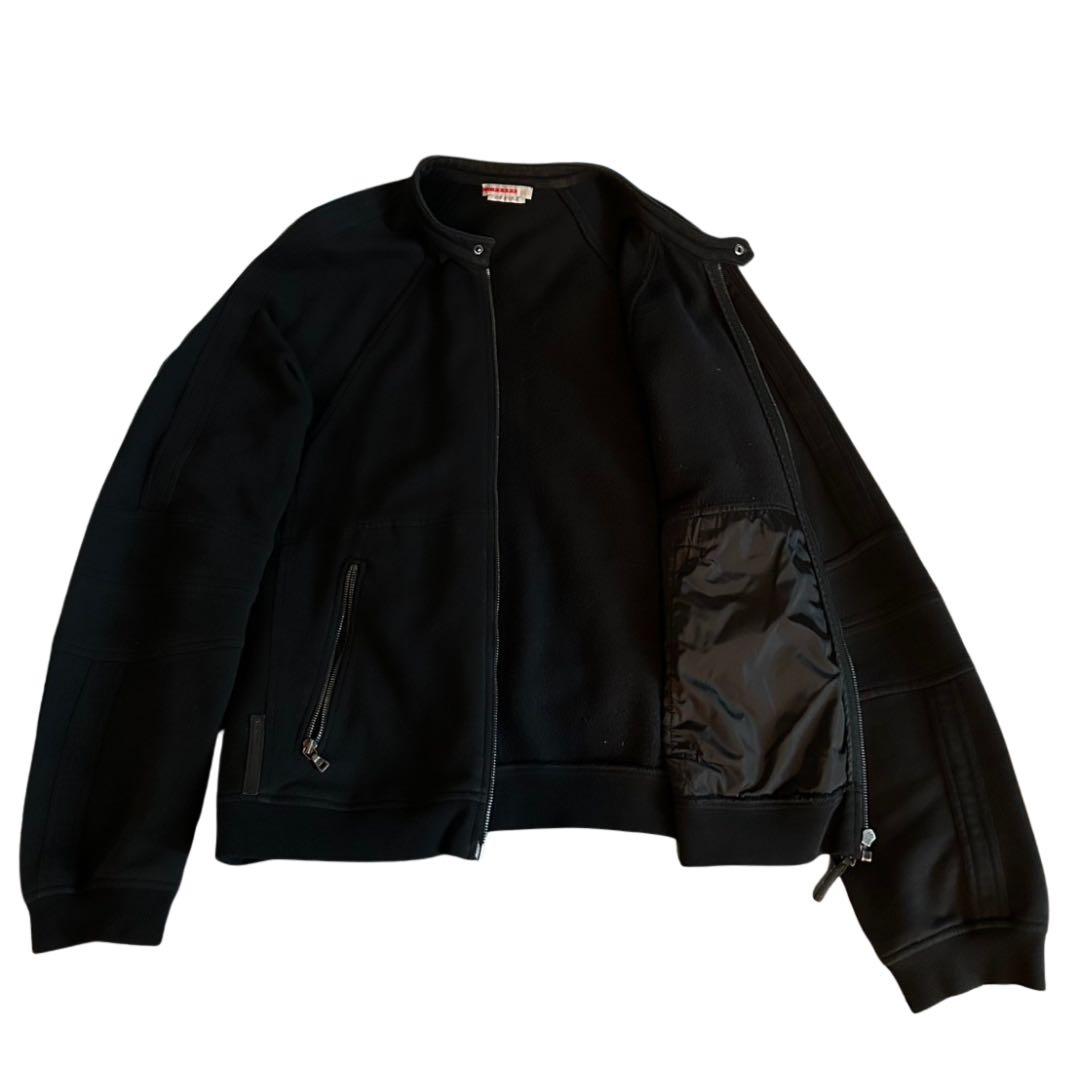 PRADA SPORT ブラック MA-1 スウェット ジャケット