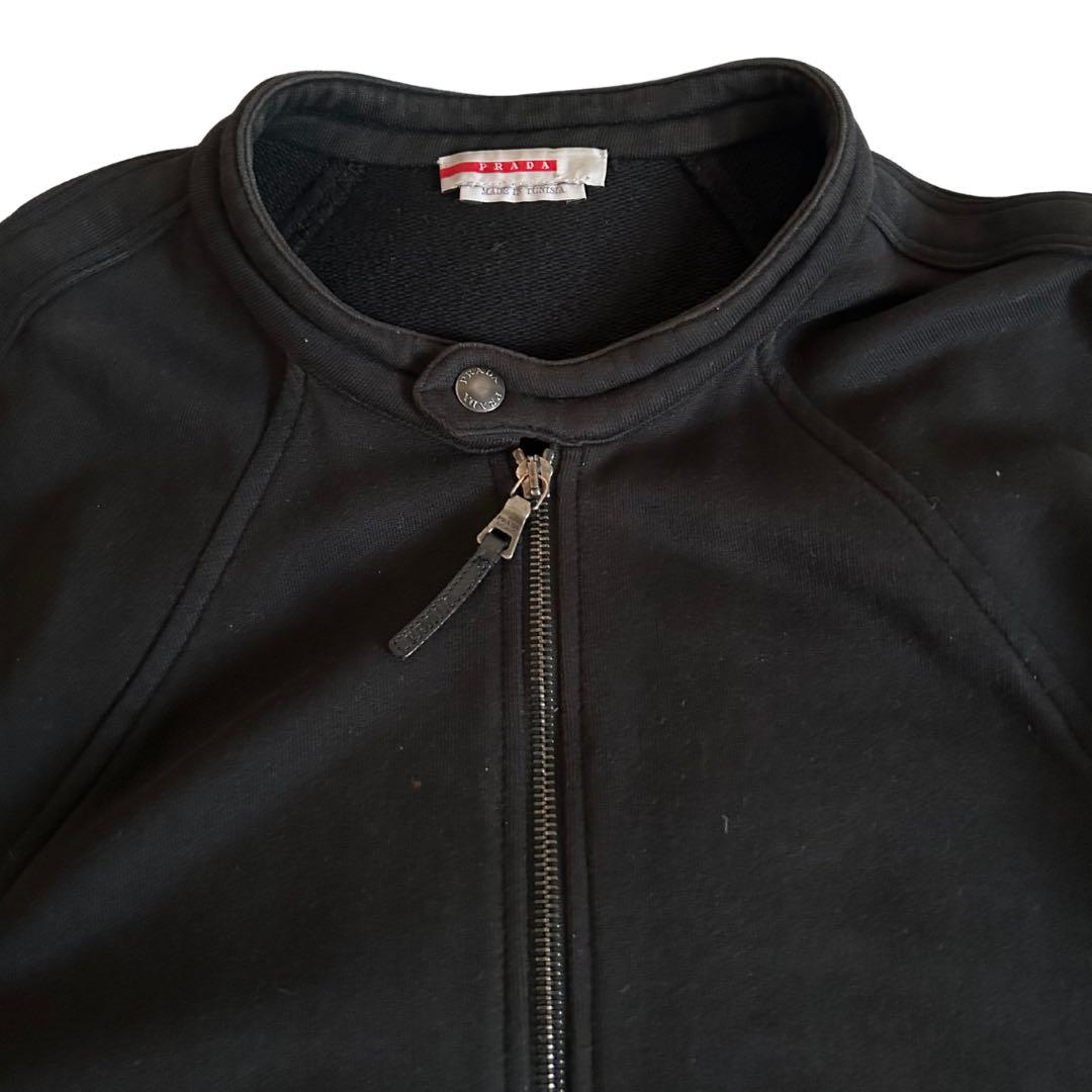 PRADA SPORT ブラック MA-1 スウェット ジャケット
