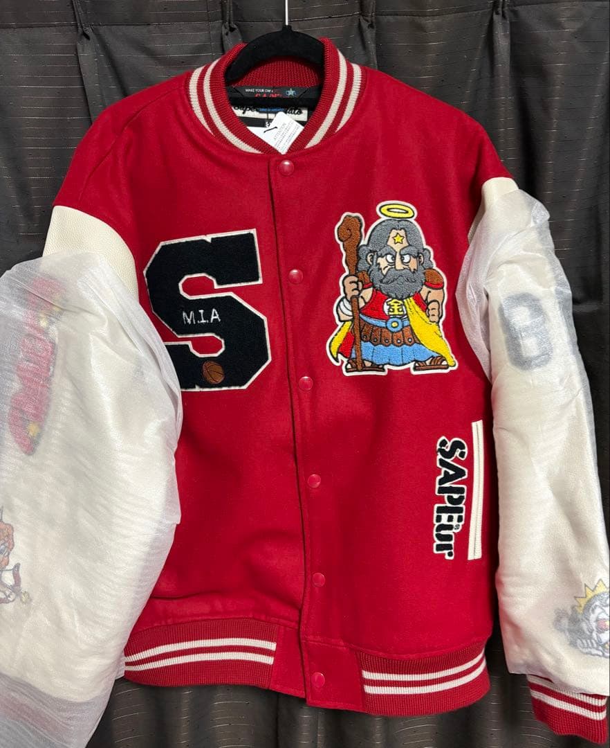 ジャケット・アウター SAPEur x Bikkuriman Varsity Jacket \