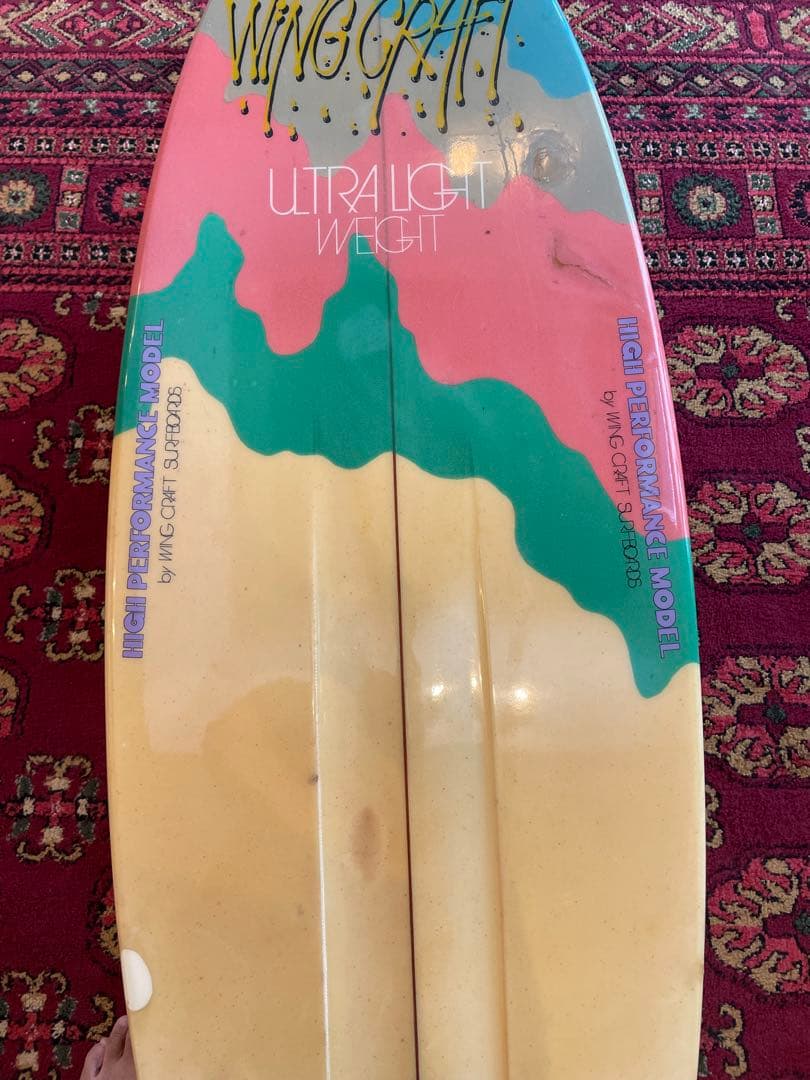 ヴィンテージ　クアッドフィン　サーフボード　CLARK FOAM製