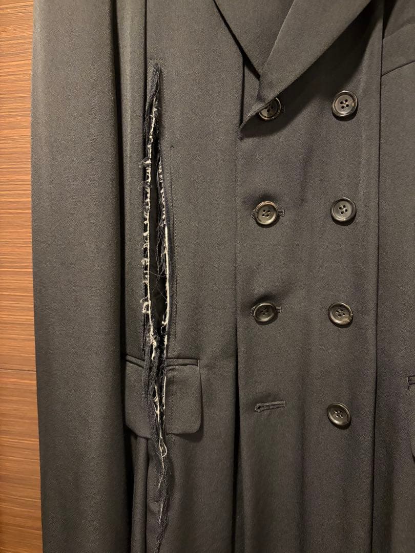 コムデギャルソンオムプリュス 切り裂き プリーツ ダブルジャケット