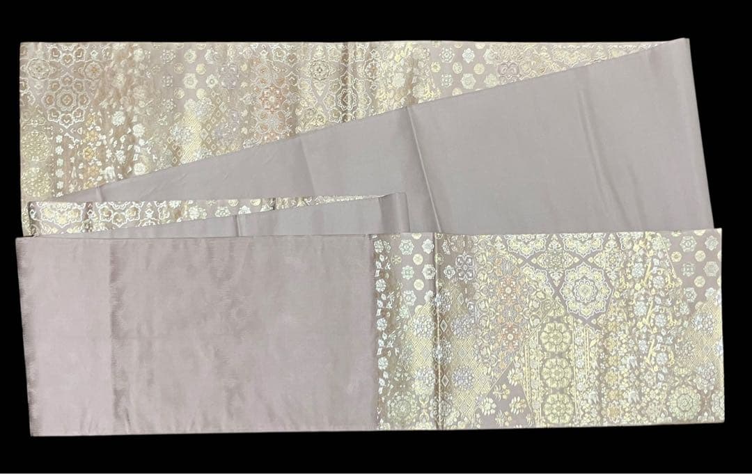 箔屋清兵衛 陰山織物 袋帯 六通柄 正絹 華文 美品 イ6503