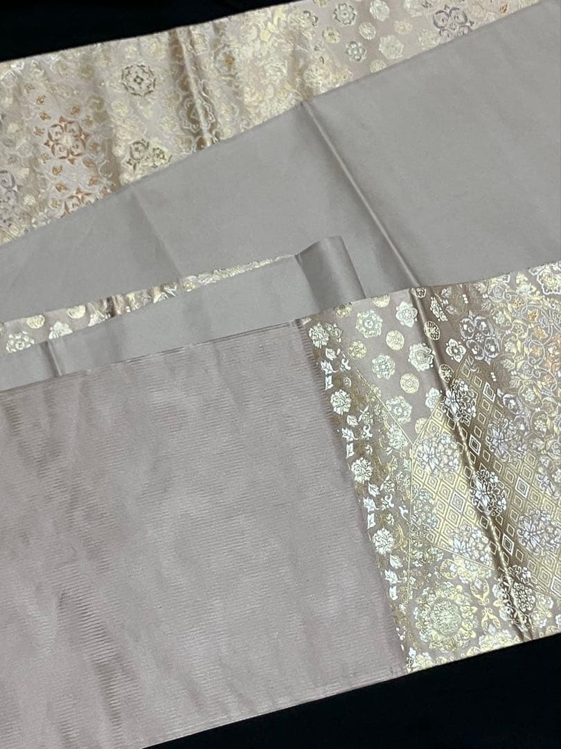 箔屋清兵衛 陰山織物 袋帯 六通柄 正絹 華文 美品 イ6503