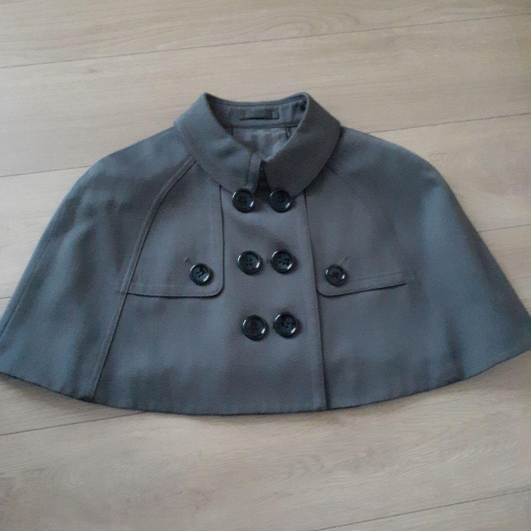 超美品　バーバリー BURBERRY ポンチョ ケープ ウール99% サイズ38
