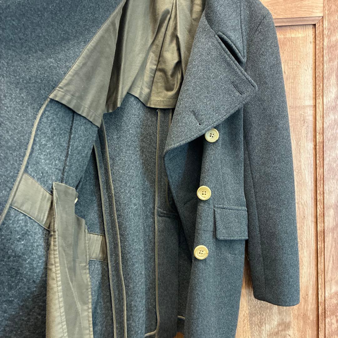 最終価格【極美品】kolor グレー ウール ピーコート