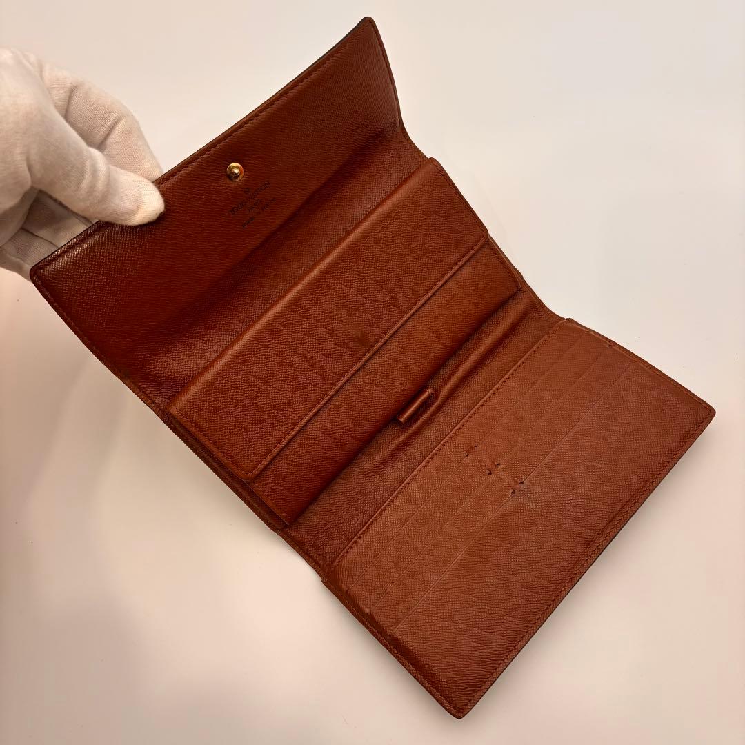 【鑑定済み】ルイヴィトン✨モノグラム✨3つ折り財布 インターナショナル 長財布