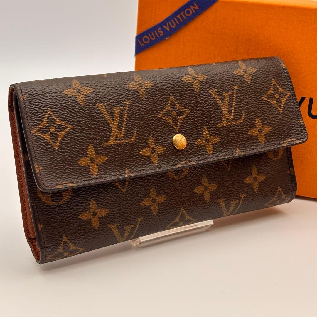 【鑑定済み】ルイヴィトン✨モノグラム✨3つ折り財布 インターナショナル 長財布