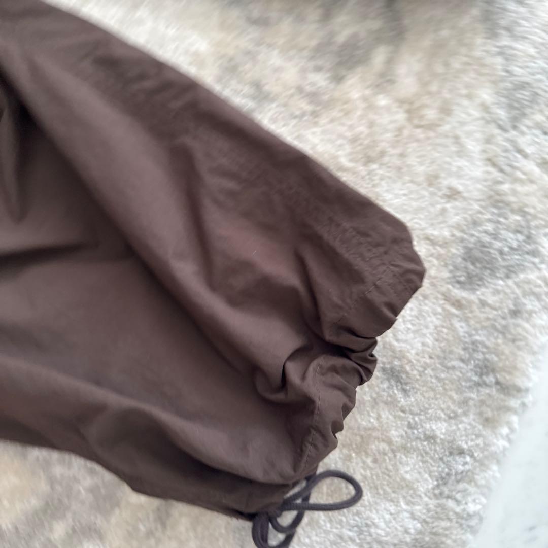 シシクイ　shishikui ブラウン　パラシュートパンツ　XS