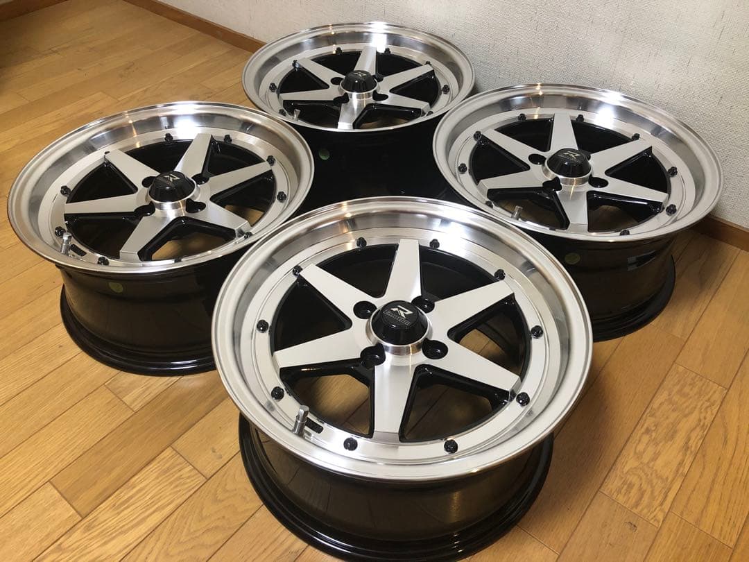 旧車・街道レーサー・暴走族 15×7J/＋30/PCD100 ４本セット