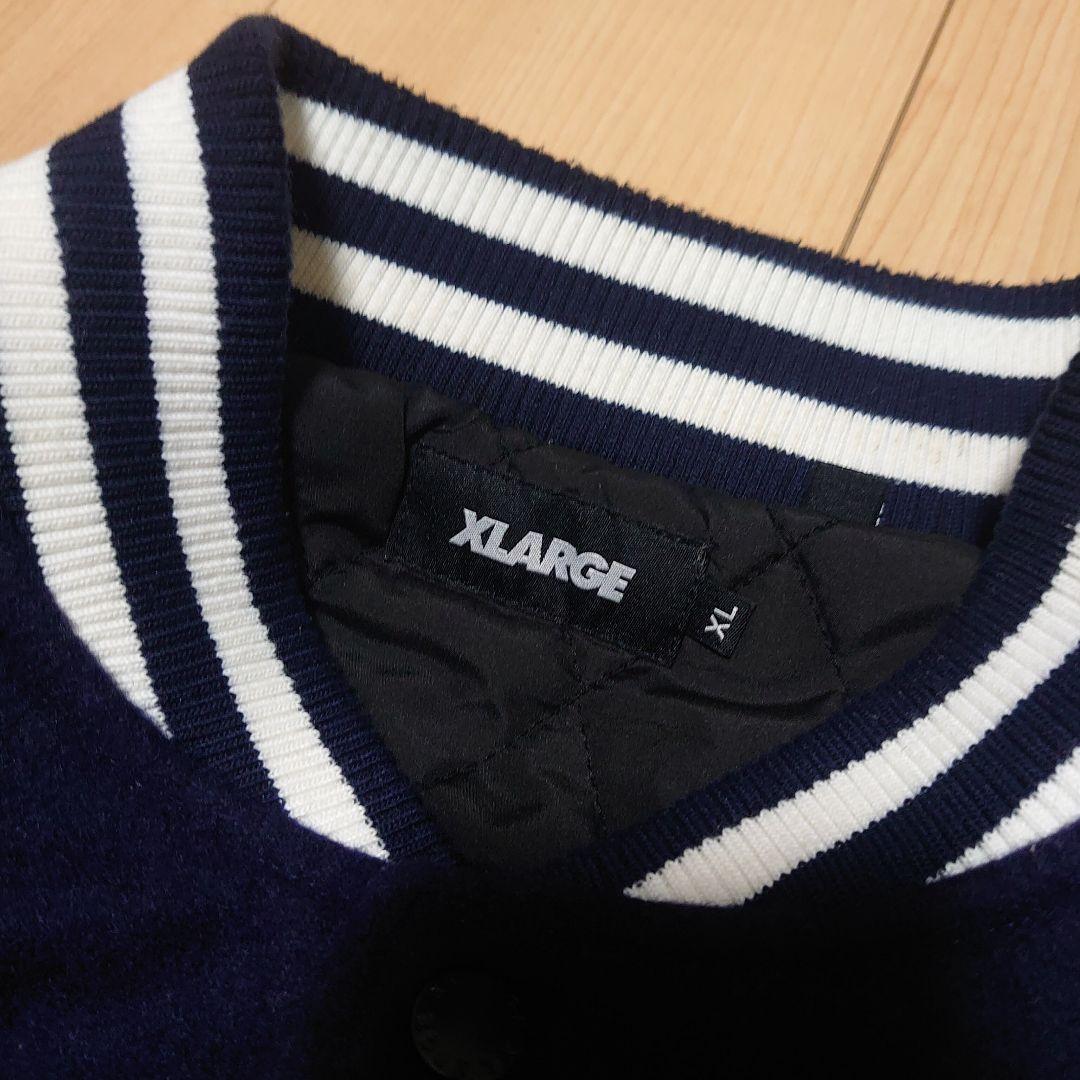 【古着】XLARGE Varsity Jacket ネイビー
