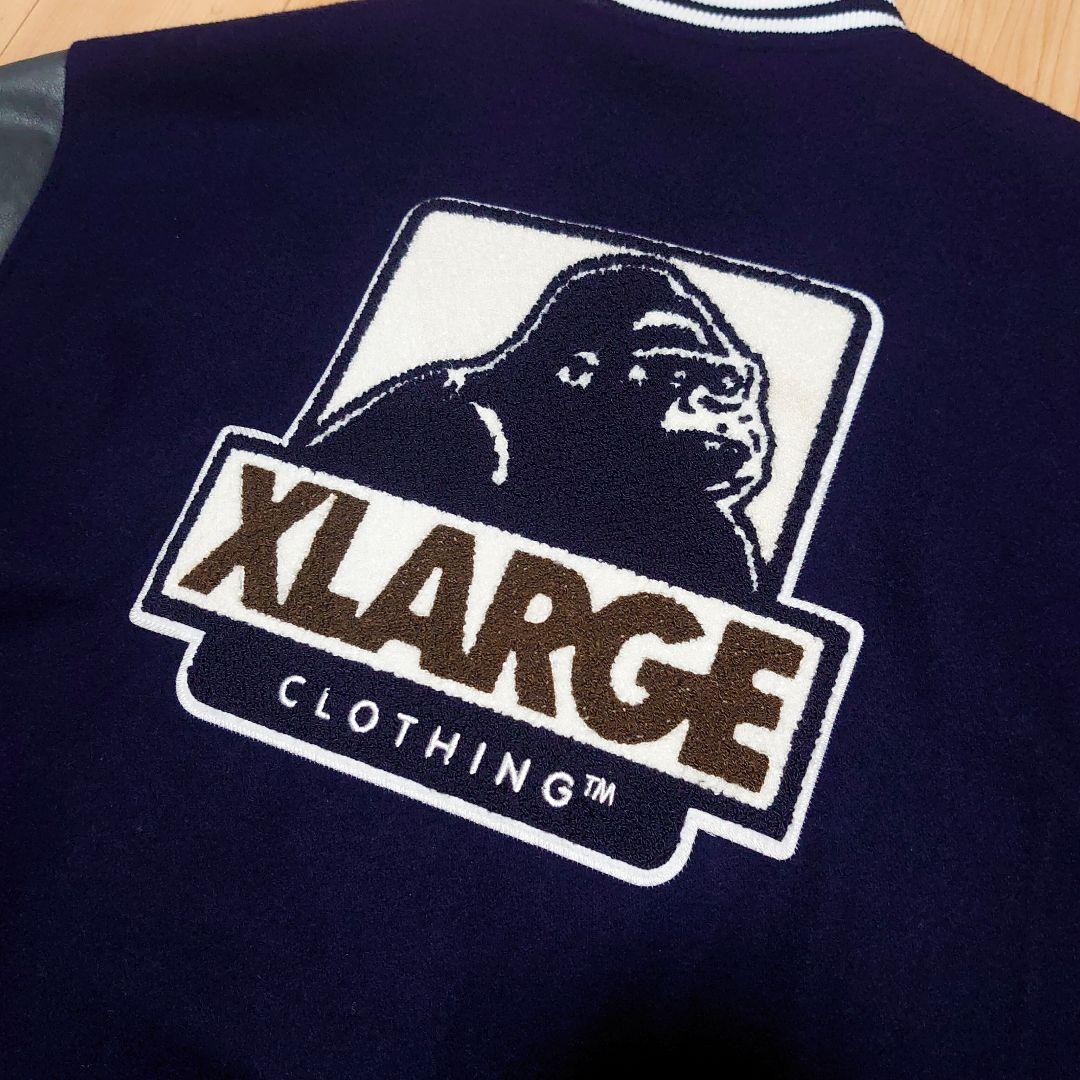 【古着】XLARGE Varsity Jacket ネイビー