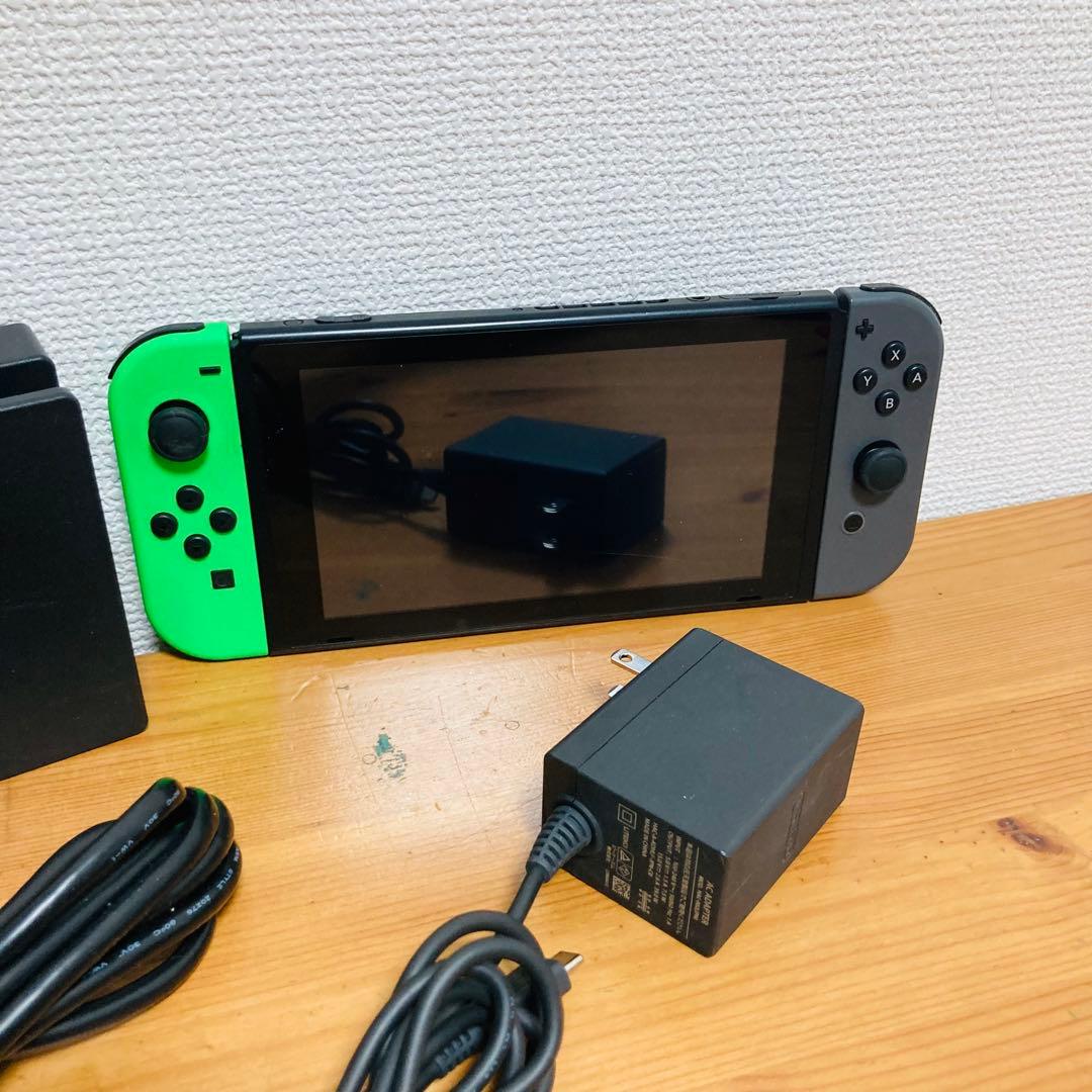 【動作OK】Nintendo Switch スイッチ 本体 グレー/グリーン
