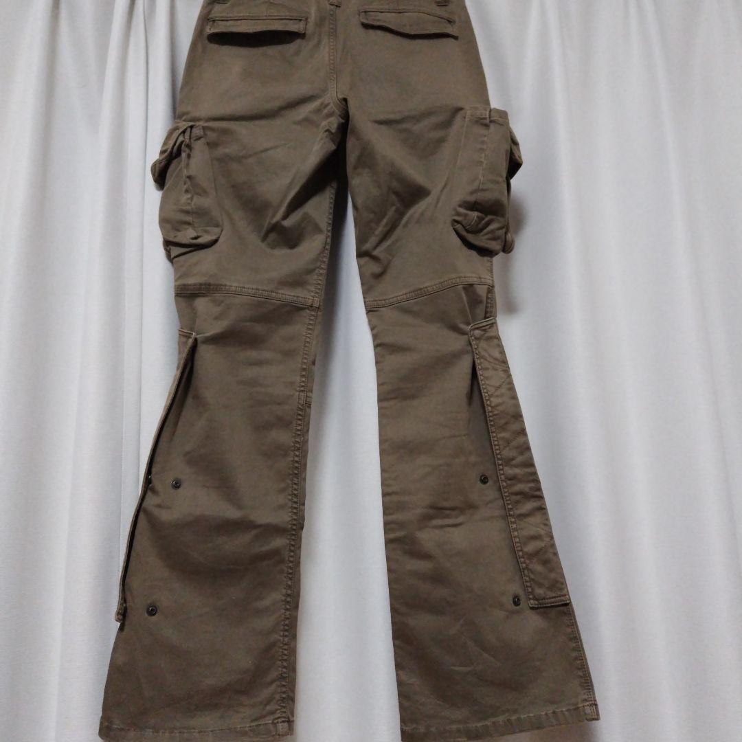 TETE HOMME 00’s カーゴフレアパンツ カーキ 5