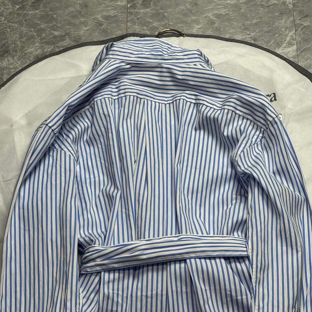 極美品♡XL ラルフローレン　ロングワンピース ベルト　ストライプ　ポニー　現行