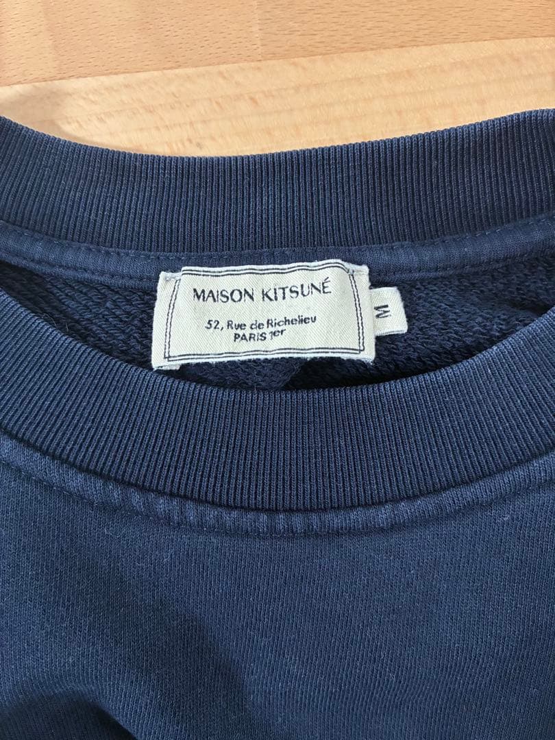 MAISON KITSUNÉ ネイビー トレーナー